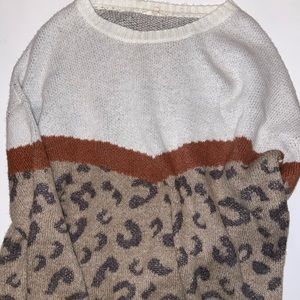 Tan Cheetah Sweater